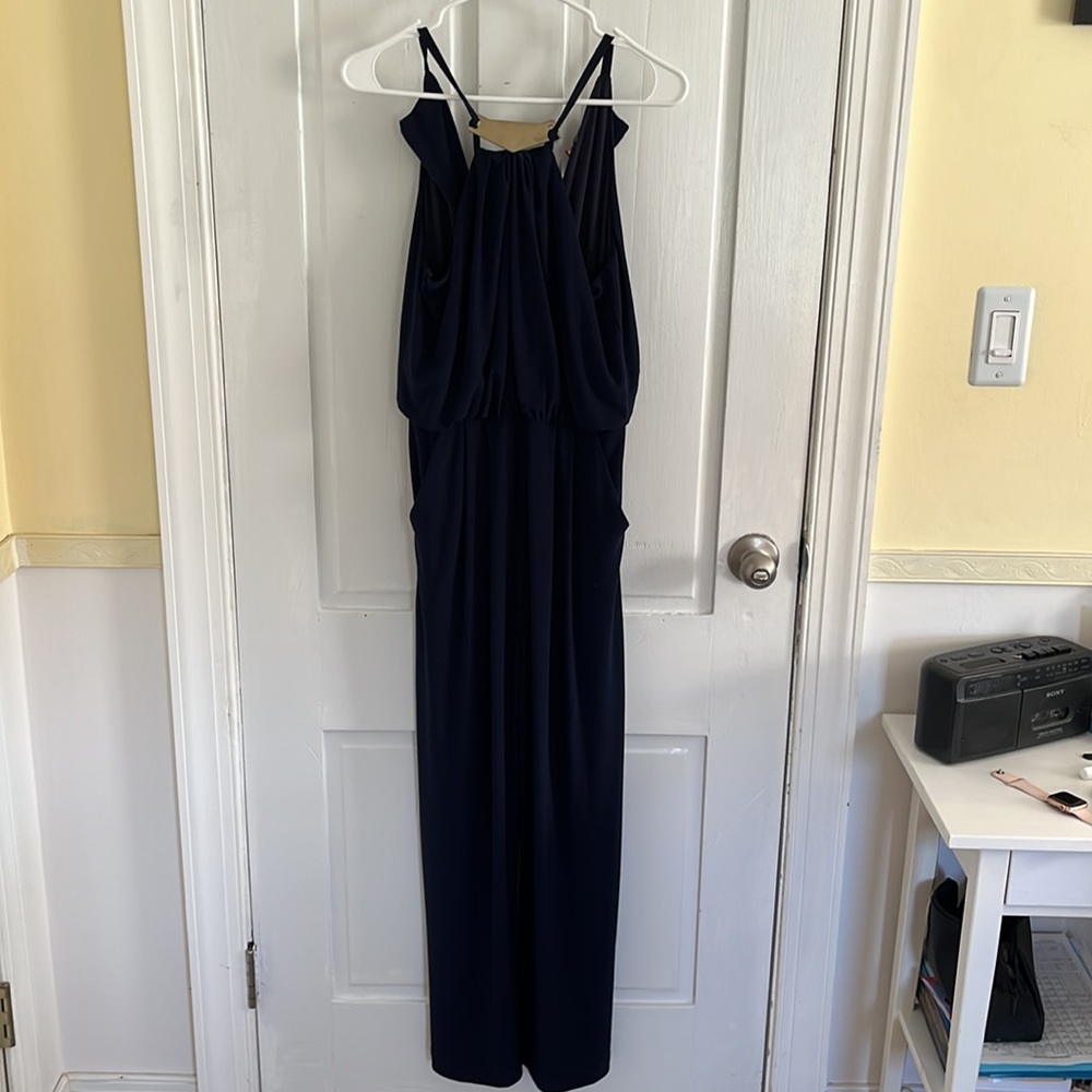 Vince Castro Navy Blue Jumpsuit Small sleeveless